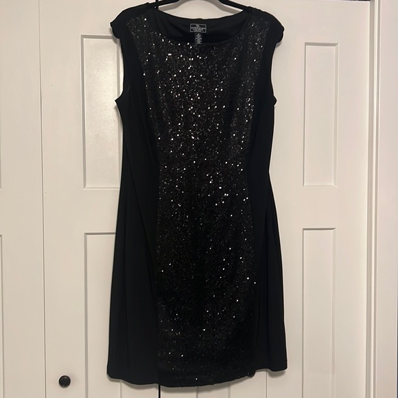 American Living Dresses & Skirts - American Living black dress with center sequined area size 16